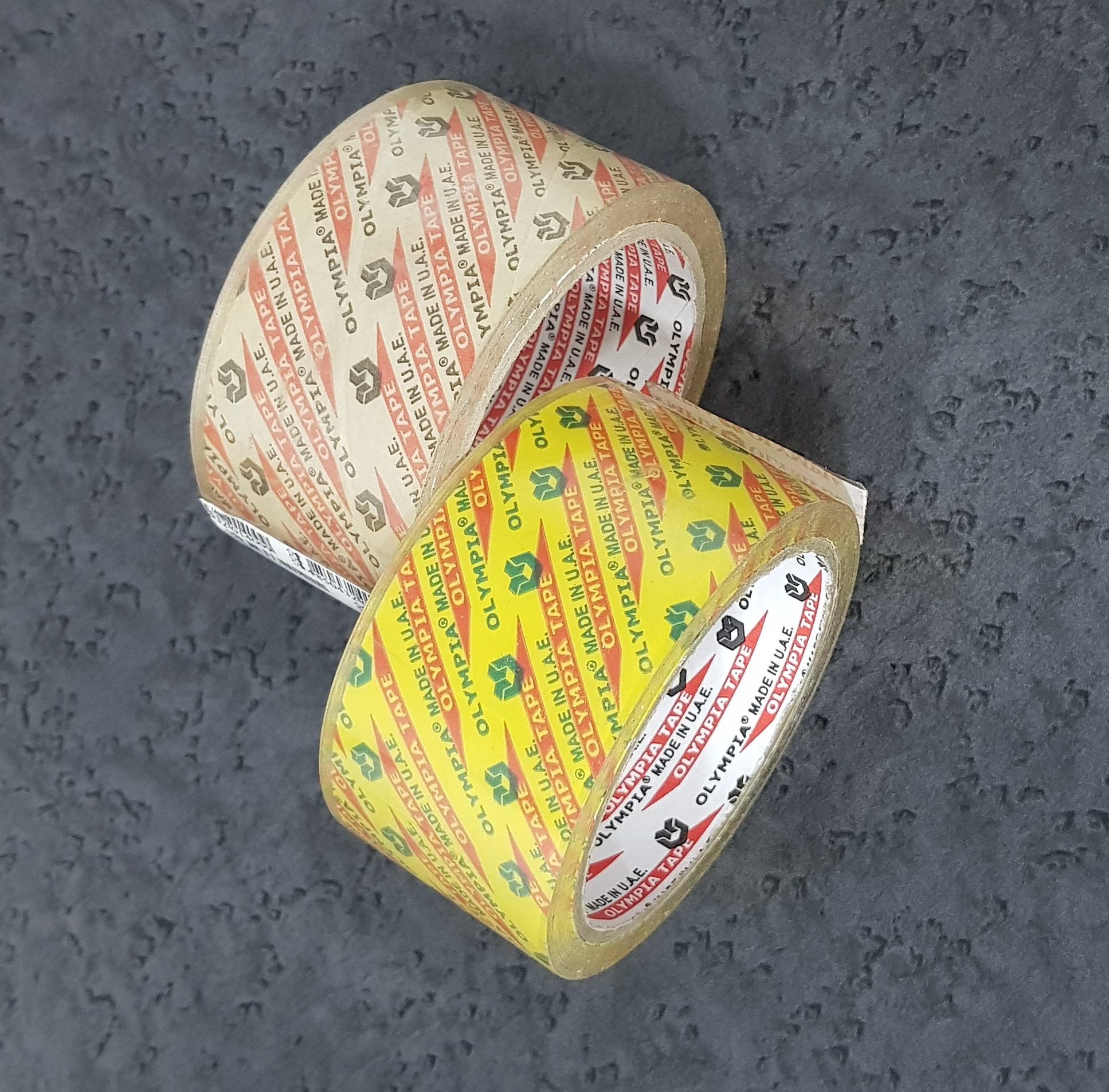 Olympia BOPP carton sealing tape rolls made in Sharjah UAE
